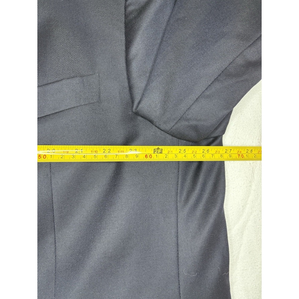 Joseph Abboud Loro Piana Blazer Mens 52R Navy Blue Super 120's Wool Sport Coat - Picture 5 of 7